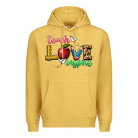 Antique Gold teach love inspire Premium Hoodie - NancyCooperArtShop