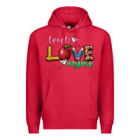 Cardinal teach love inspire Premium Hoodie - NancyCooperArtShop