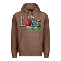 Chestnut teach love inspire Premium Hoodie - NancyCooperArtShop