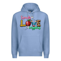 Colony Blue teach love inspire Premium Hoodie - NancyCooperArtShop