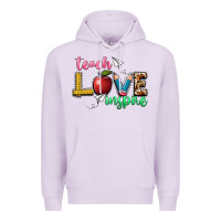 Lilac teach love inspire Premium Hoodie - NancyCooperArtShop