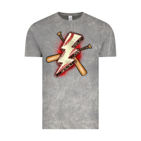 Cloud Rock baseball lightning bolt Vintage Tee - Zillion Design Studio