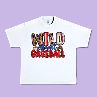 Wild About Baseball Urban Heavy Tee Designed By Zillion Design Studio