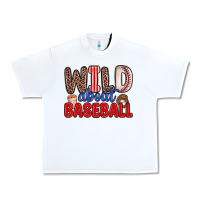 White wild about baseball Urban Heavy Tee - Zillion Design Studio
