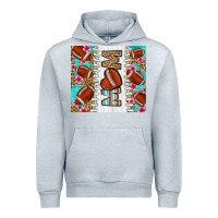 Heather Grey american football mom Urban Hoodie - LillyAllenDesigns