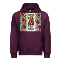 Mauve Wine american football mom Urban Hoodie - LillyAllenDesigns
