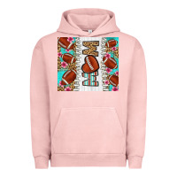 Pigment Salmon american football mom Urban Hoodie - LillyAllenDesigns