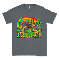 Charcoal Heather One lucky mom St. Patricks Day Classic Tee - Neo Western