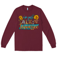 Burgundy i'm just talking tennessee Long Sleeve Tee - HRA Design Shop