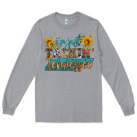 Heather Grey i'm just talking tennessee Long Sleeve Tee - HRA Design Shop