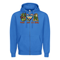 True Royal peace love san judas Zipper Hoodie - JahusDesignShop