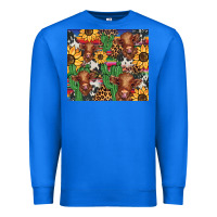 True Royal western cactus sunflower highlands cow Premium Sweatshirt - BarkalooDesign