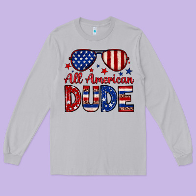 All American Dude Long Sleeve Tee Designed By Neo Western