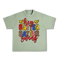 Oil Green hey batter batter swing softball Urban Heavy Tee - Zillion Design Studio