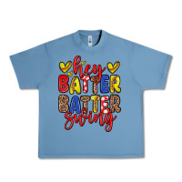 Pebble Blue hey batter batter swing softball Urban Heavy Tee - Zillion Design Studio