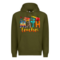Army Green math teacher Premium Hoodie - NancyCooperArtShop