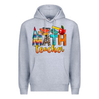 Heather Grey math teacher Premium Hoodie - NancyCooperArtShop