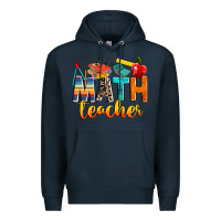 Navy math teacher Premium Hoodie - NancyCooperArtShop