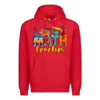 Red math teacher Premium Hoodie - NancyCooperArtShop