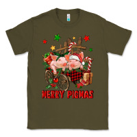 Army Green merry pig mas Classic Tee - FaDigitalArtStudio