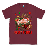 Burgundy merry pig mas Classic Tee - FaDigitalArtStudio