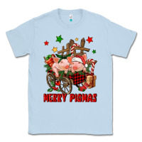 Dusty Blue merry pig mas Classic Tee - FaDigitalArtStudio