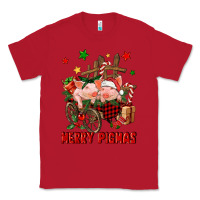 Red merry pig mas Classic Tee - FaDigitalArtStudio