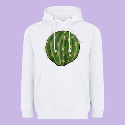 Cactus Heavyweight Hoodie Designed By Barkaloodesign