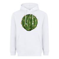 White cactus Heavyweight Hoodie - BarkalooDesign