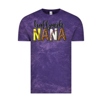 Cloud Purple ballpark nana with leopard Vintage Tee - texasbilliewilder