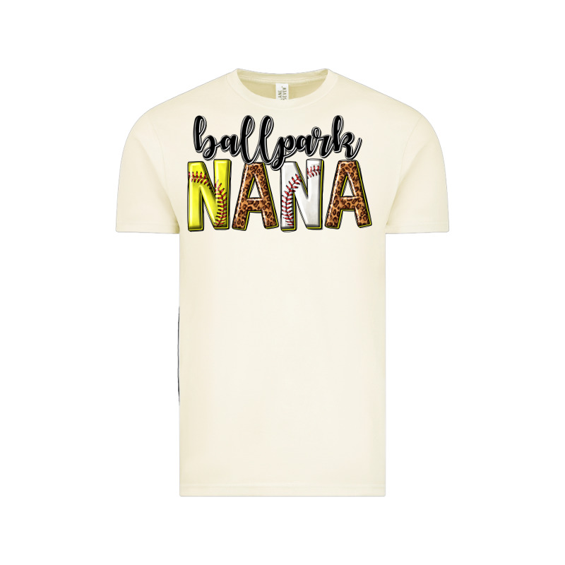 Ballpark Nana With Leopard Vintage Tee by texasbilliewilder | Teevron