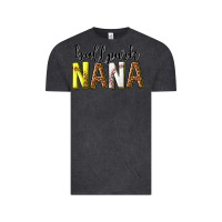 Vintage Black ballpark nana with leopard Vintage Tee - texasbilliewilder