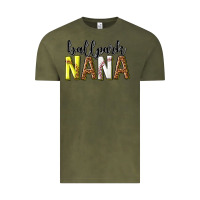 Vintage Olive ballpark nana with leopard Vintage Tee - texasbilliewilder