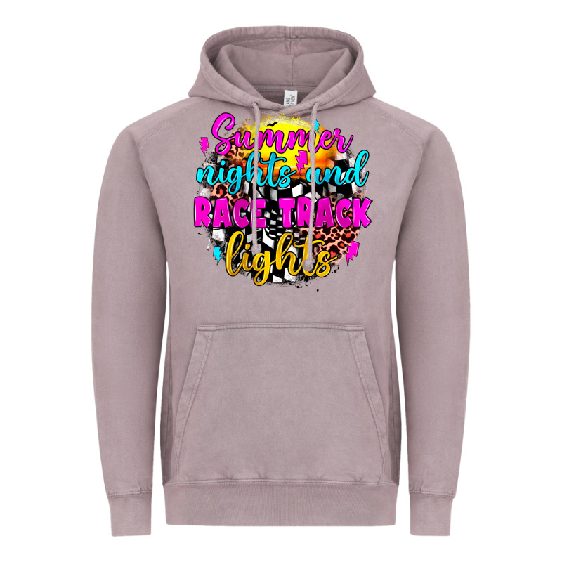Summer Nights And Race Track Lights Vintage Hoodie by JahusDesignShop | Teevron