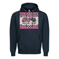 Navy peace love racing Zipper Hoodie - JahusDesignShop