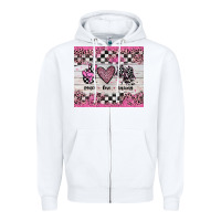 White peace love racing Zipper Hoodie - JahusDesignShop