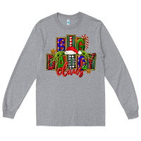 Heather Grey Christmas big daddy claus Long Sleeve Tee - FaDigitalArtStudio