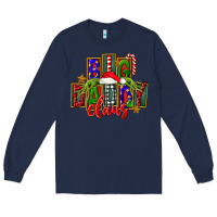 Navy Christmas big daddy claus Long Sleeve Tee - FaDigitalArtStudio