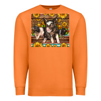 Carrot Western Cute Hampshire Pigs Premium Sweatshirt - LillyAllenDesigns