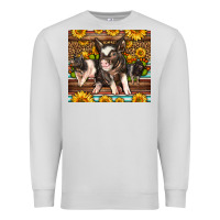 Dove Grey Western Cute Hampshire Pigs Premium Sweatshirt - LillyAllenDesigns