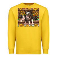 Lemon Western Cute Hampshire Pigs Premium Sweatshirt - LillyAllenDesigns