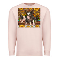 Pale Pink Western Cute Hampshire Pigs Premium Sweatshirt - LillyAllenDesigns