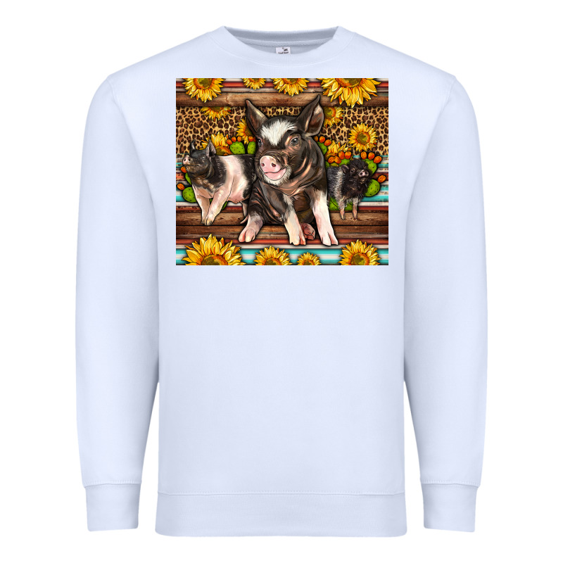 Western Cute Hampshire Pigs Premium Sweatshirt by LillyAllenDesigns | Teevron