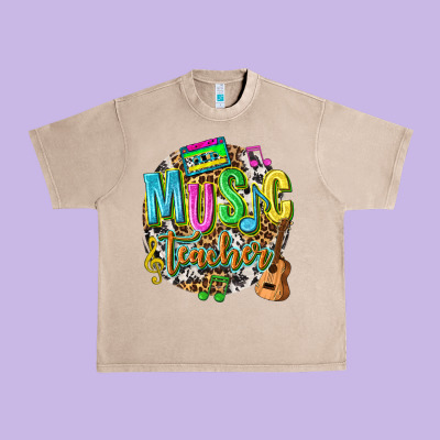 Music Teacher Urban Heavy Tee Designed By Texasbilliewilder