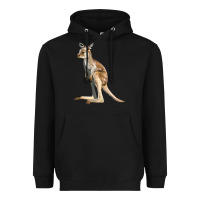 Black baby kangaroo Heavyweight Hoodie - LillyAllenDesigns