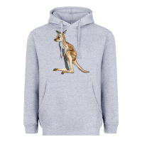 Heather Grey baby kangaroo Heavyweight Hoodie - LillyAllenDesigns