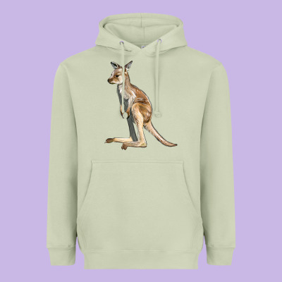 Baby Kangaroo Heavyweight Hoodie Designed By Lillyallendesigns