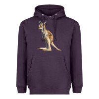 Plum baby kangaroo Heavyweight Hoodie - LillyAllenDesigns