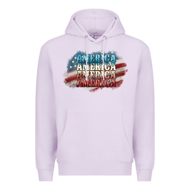 America America Premium Hoodie by NancyCooperArtShop | Teevron