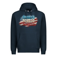 Navy America america Premium Hoodie - NancyCooperArtShop